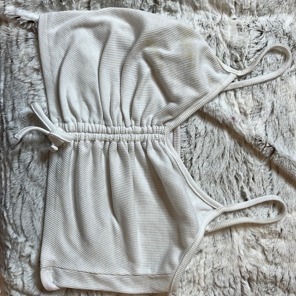 shein tank top/crop top with stain
